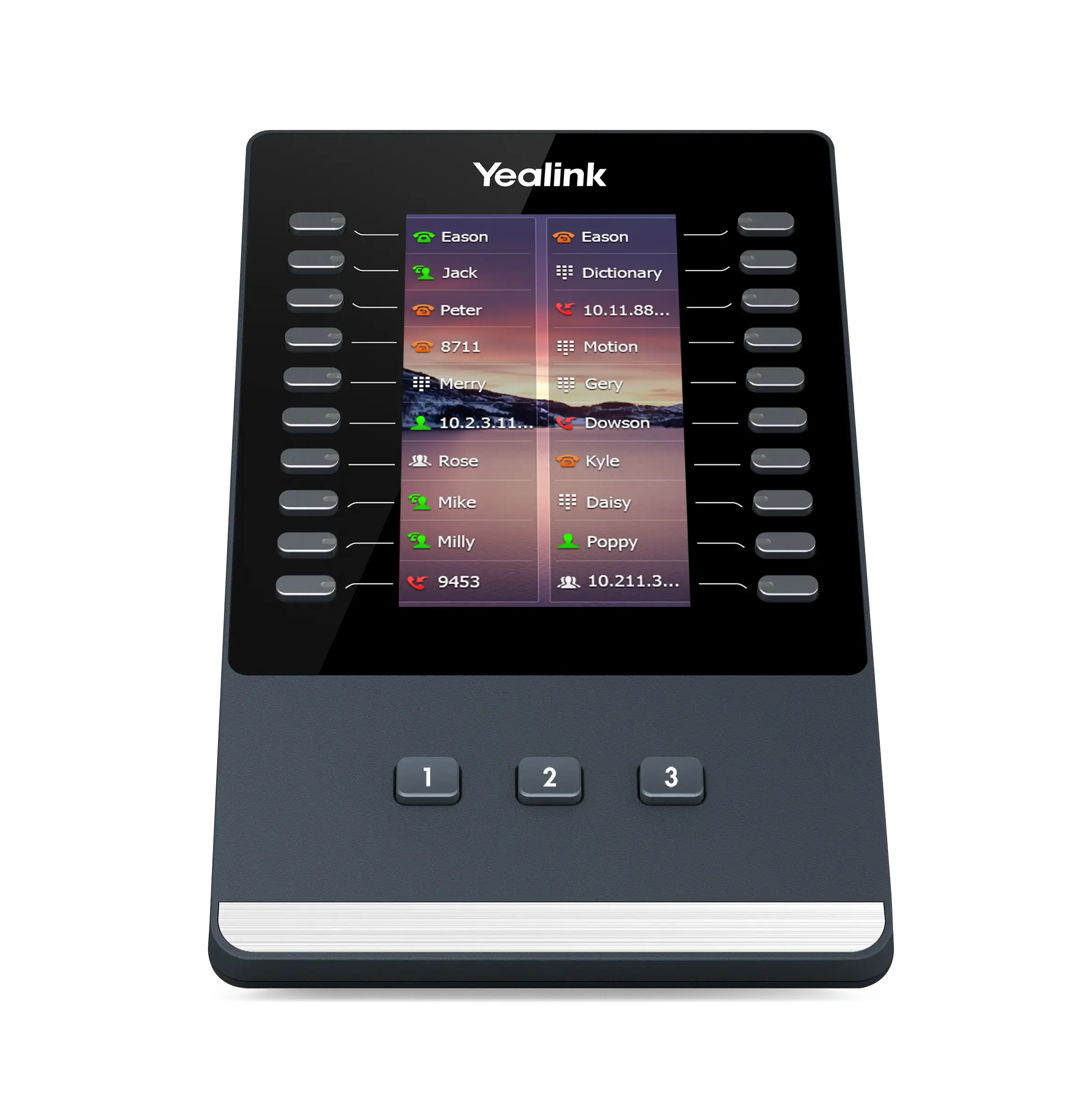 Module d'extension LCD EXP50 pour séries SIP-T5 de marque Yealink - Leader mondial en fourniture et solution de téléphonie VoIP - Partenaire premium d'EISN