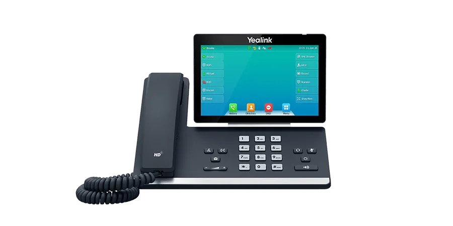 Téléphone IP SIP-T57W de marque Yealink - Leader mondial en fourniture et solution de téléphonie VoIP - Partenaire premium d'EISN