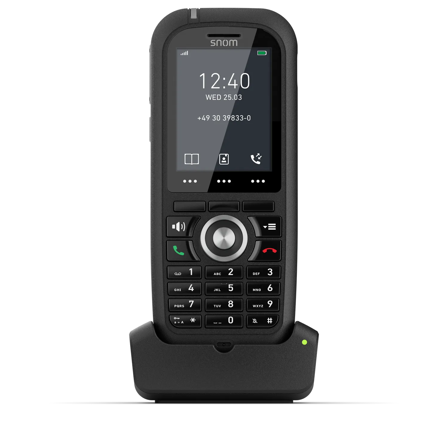 Combiné DECT industriel Snom M80 noir et robuste