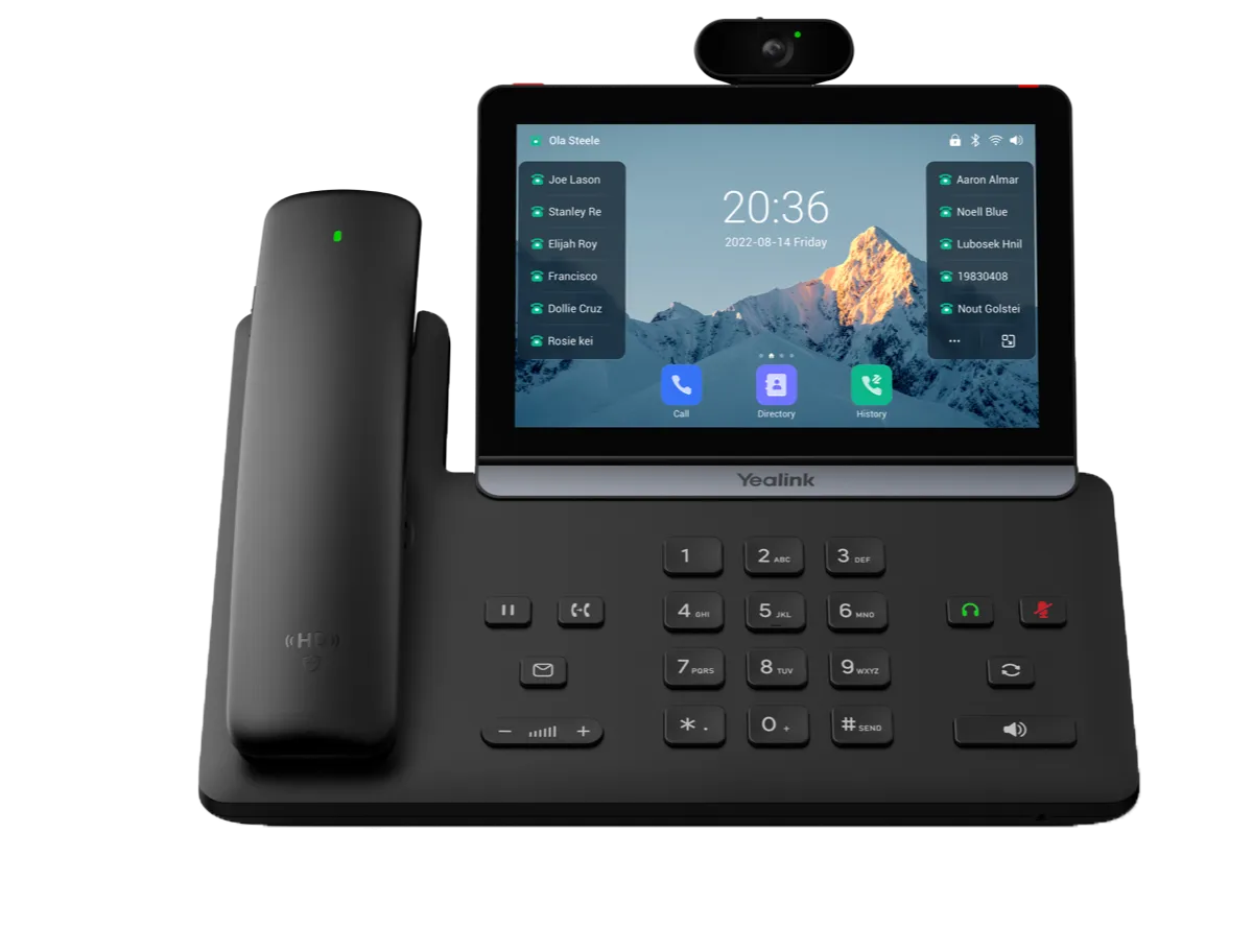 Téléphone IP SIP-T88V Pro de marque Yealink - Leader mondial en fourniture et solution de téléphonie VoIP - Partenaire premium d'EISN