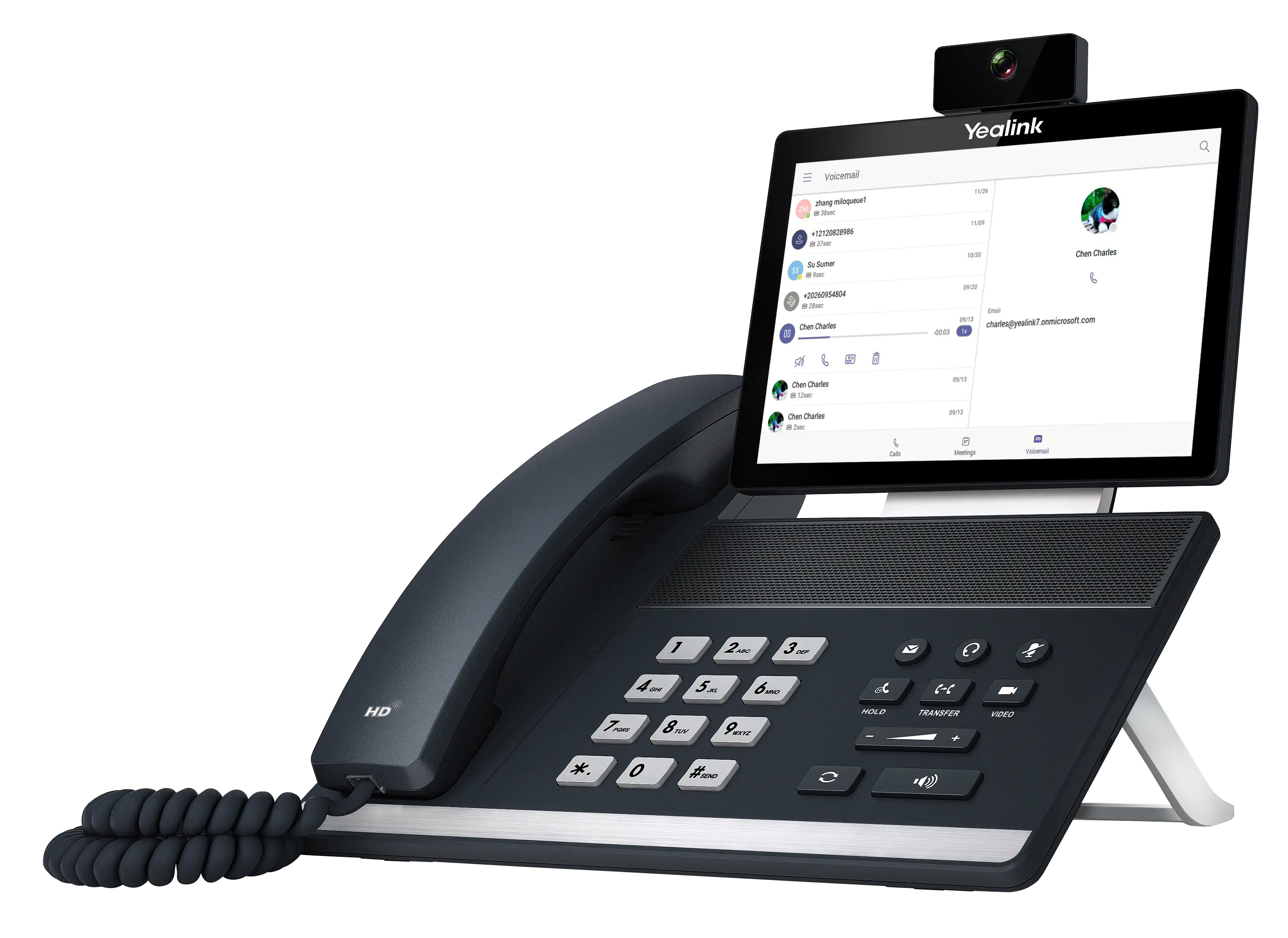 Telephone yealink SIP VP 59 vue de côté - Fonctionnalité de communication avancées
