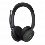 Casque Yealink BH74 noir avec micro rétracté.
