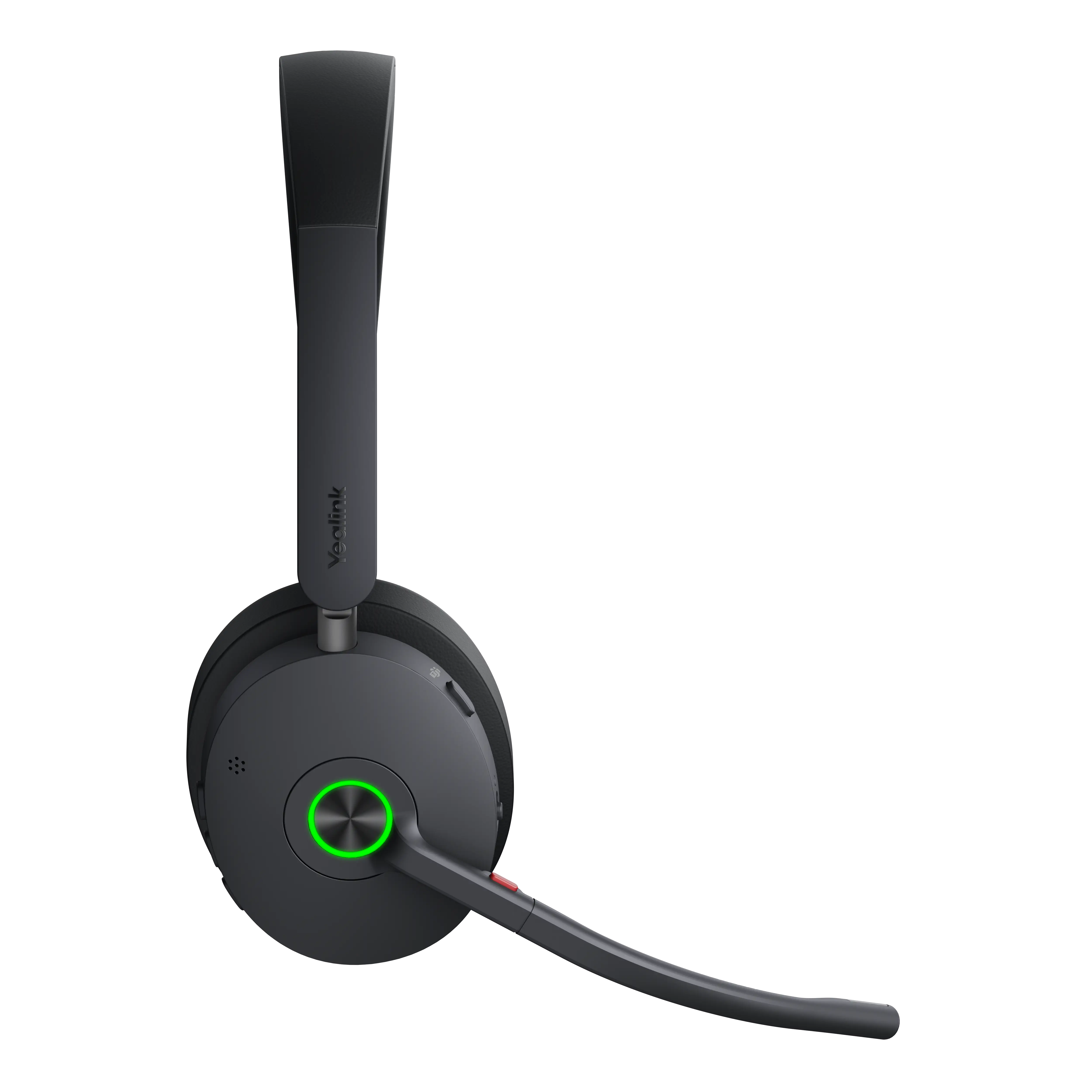 Bras de micro déployé sur le casque Yealink BH74 ANC