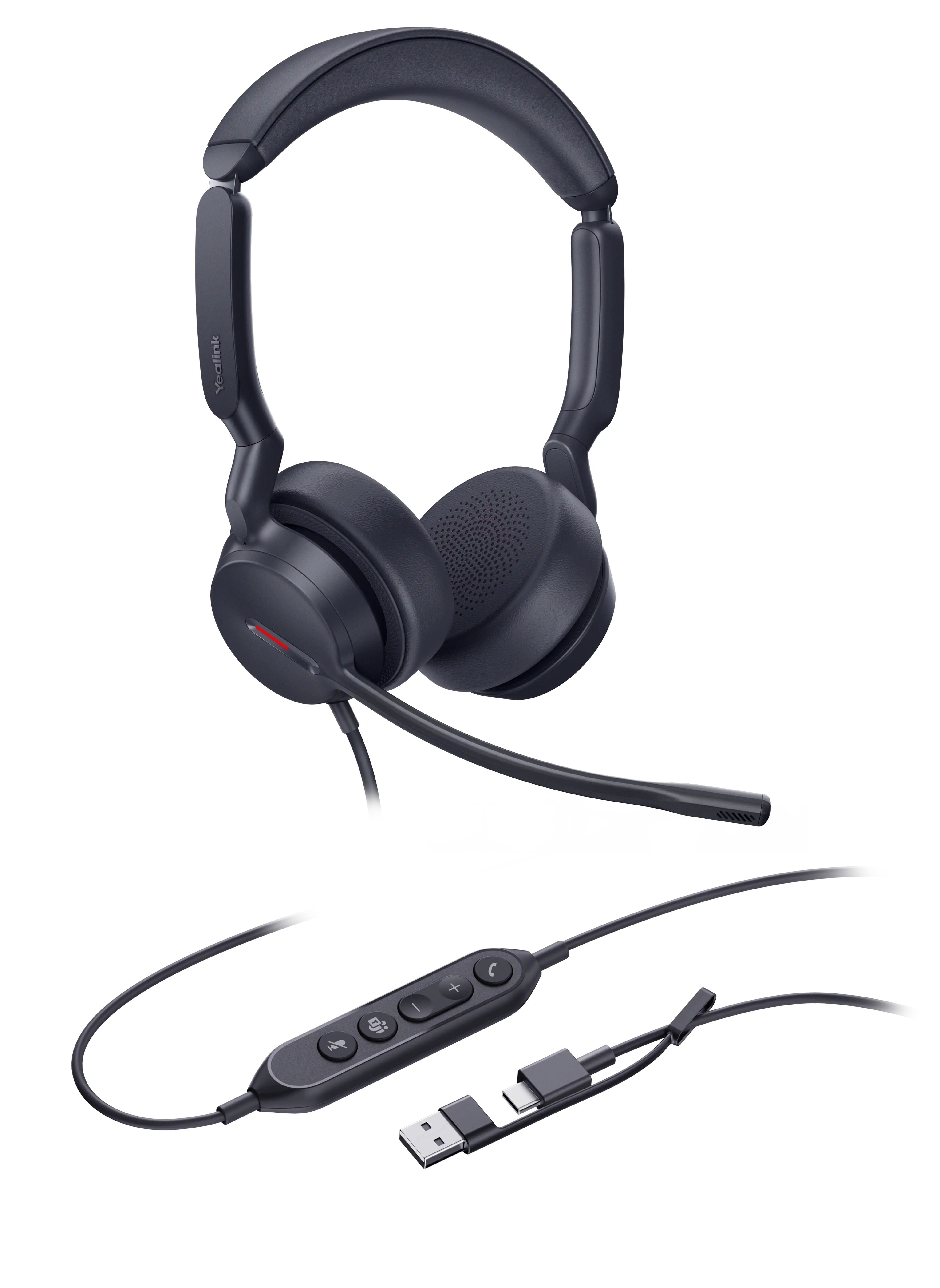 Casque filaire stéréo Yealink UH44 Dual noir