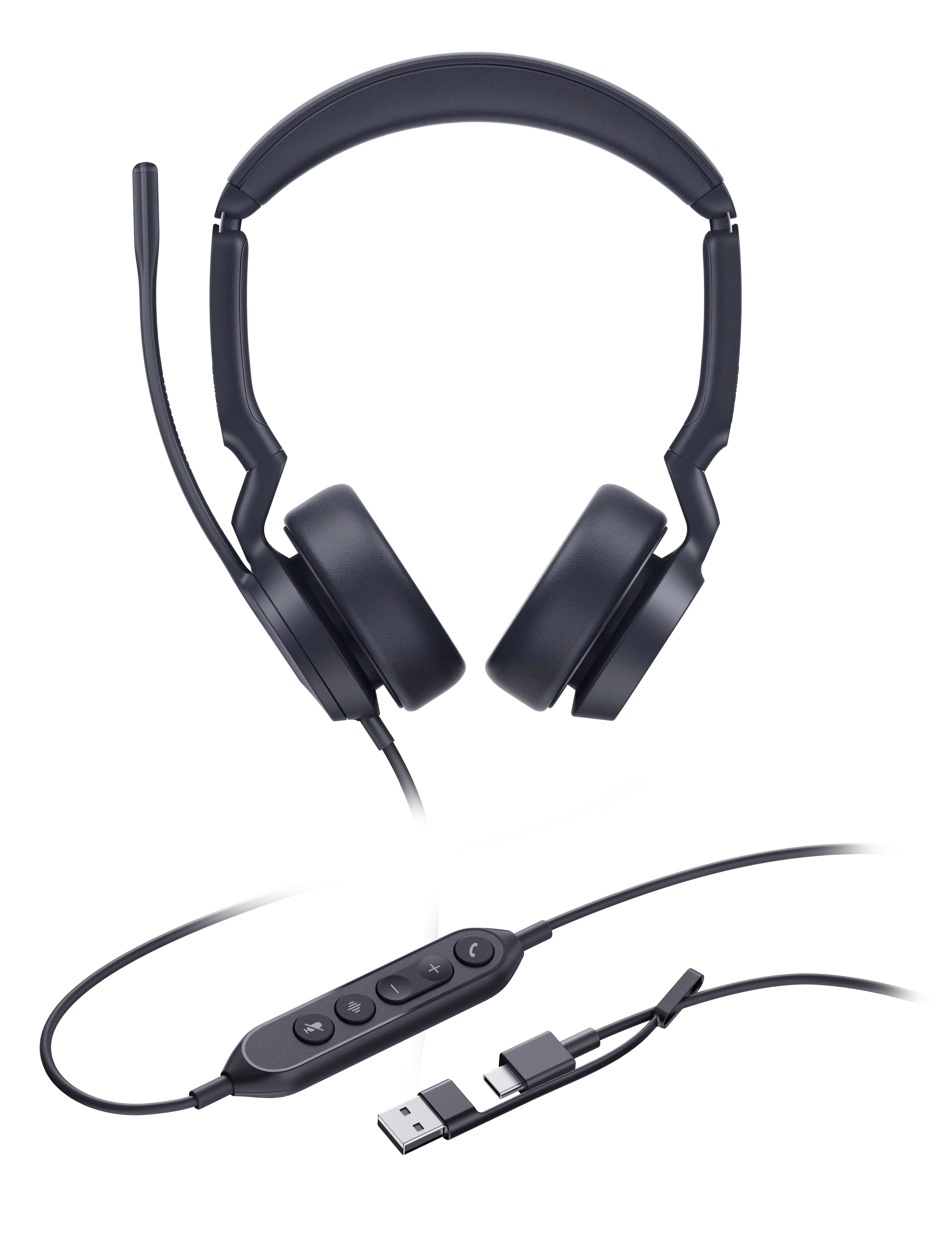 Yealink UH44 Dual branché sur ordinateur portable en USB-A