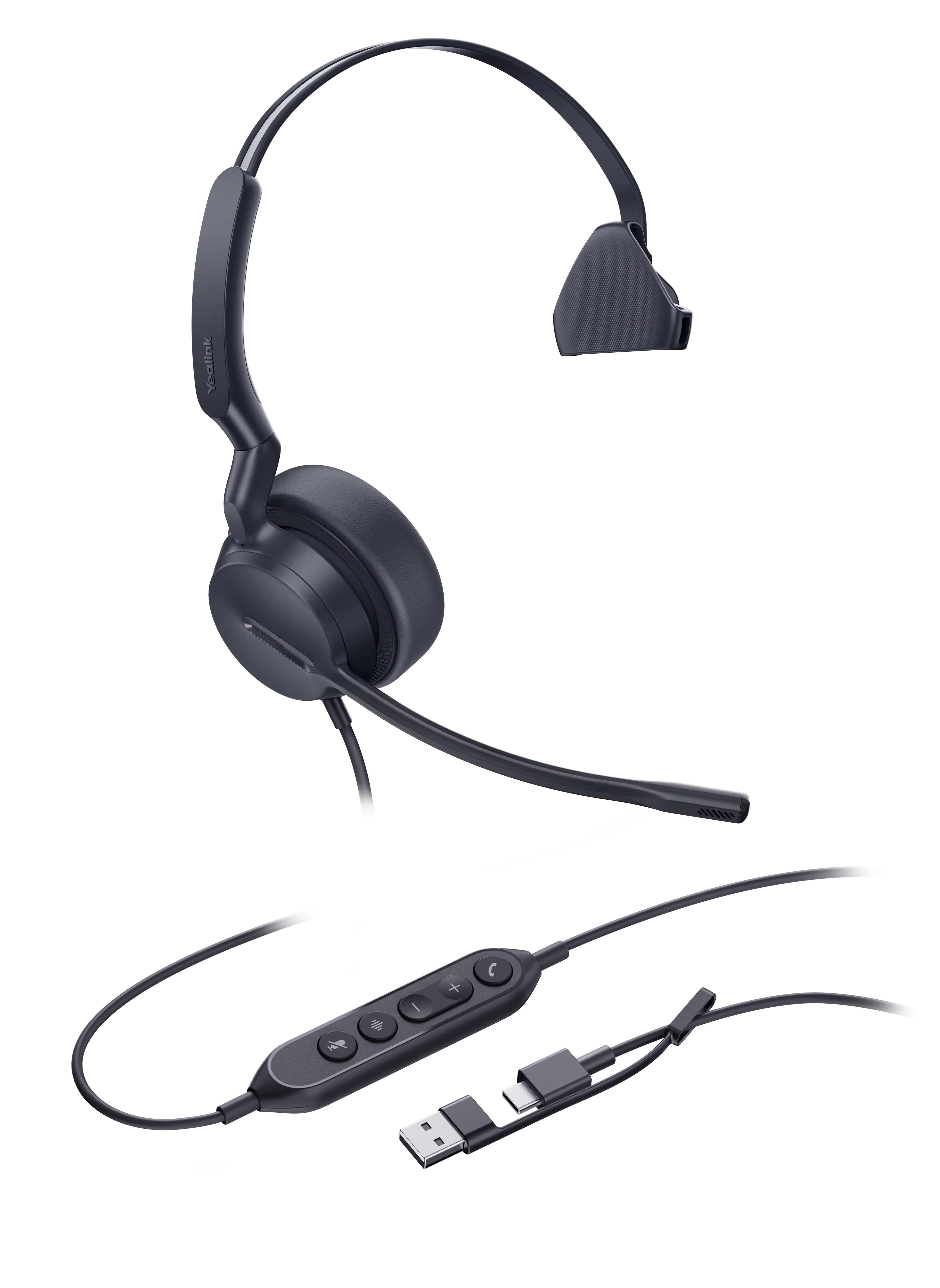 Yealink UH44 Mono connecté en USB-C sur pc portable
