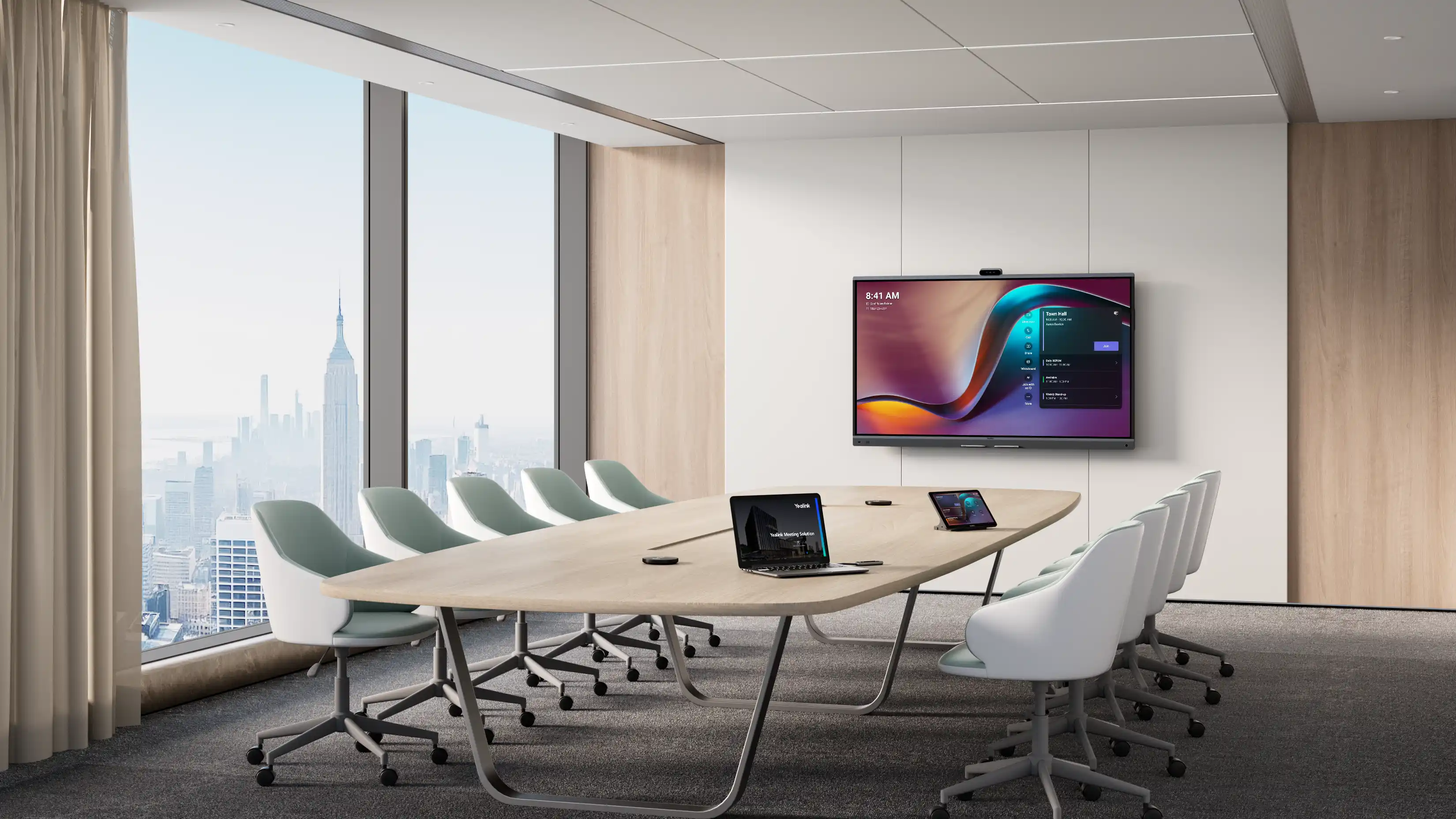 Écran interactif 75 pouces Yealink MB 75 Pro pour salles de conférence