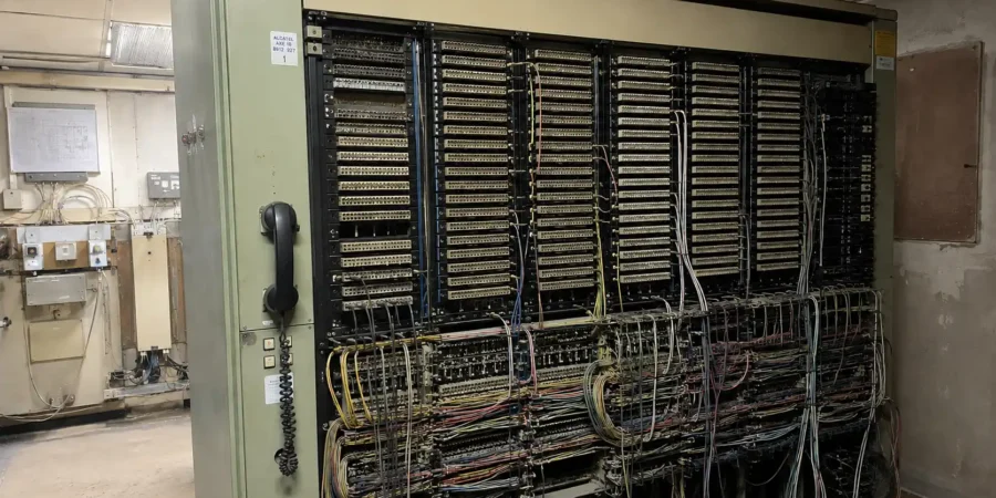 Répartiteur téléphonique du réseau RTC, remplacé par la téléphonie IP en entreprise