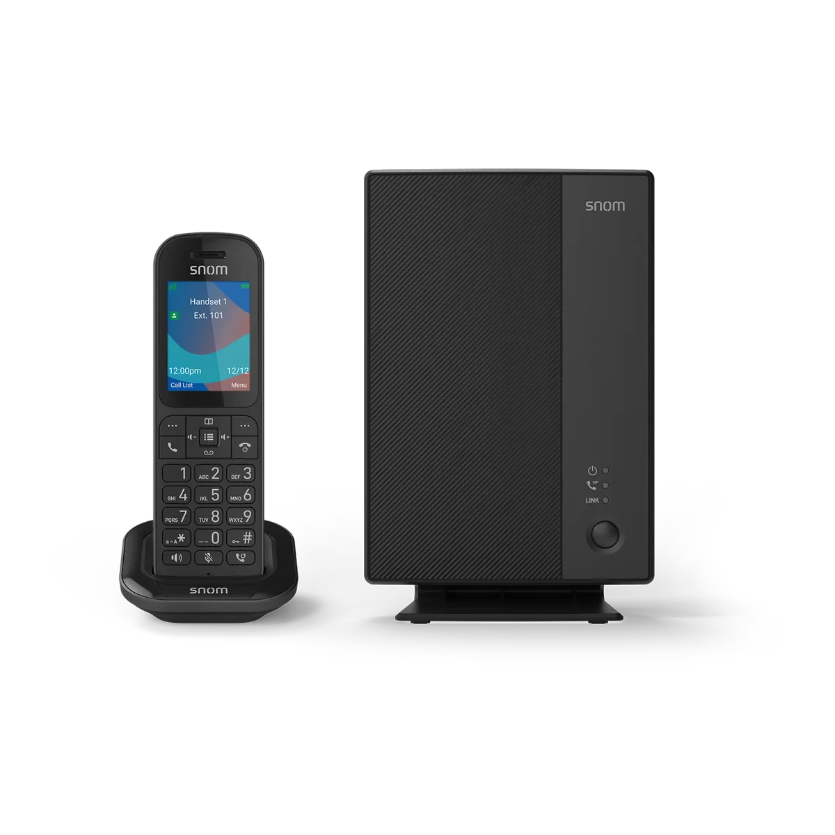 Pack Snom M253 : base DECT M250 et combiné M53 vue de face