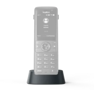 Socle de charge Yealink AX83H, présenté avec le combiné en grisé