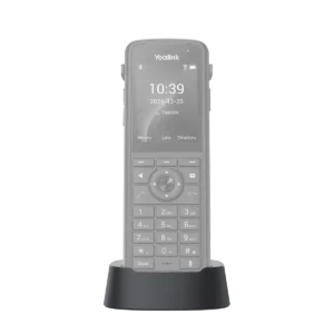 Socle de charge Yealink AX86R, présenté avec le combiné en grisé