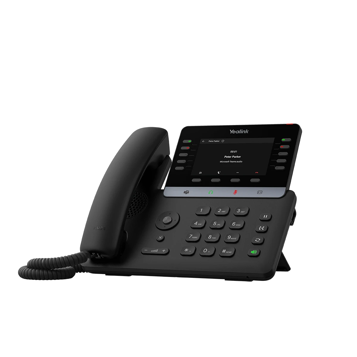 Téléphone Microsoft Teams Yealink MP55 E2 vu de trois quarts