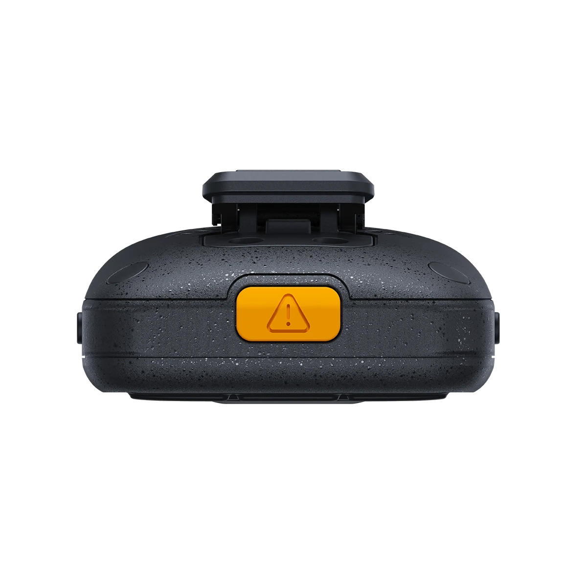 Combiné DECT Yealink W59R Pro vu du dessus, avec le bouton d’alarme orange