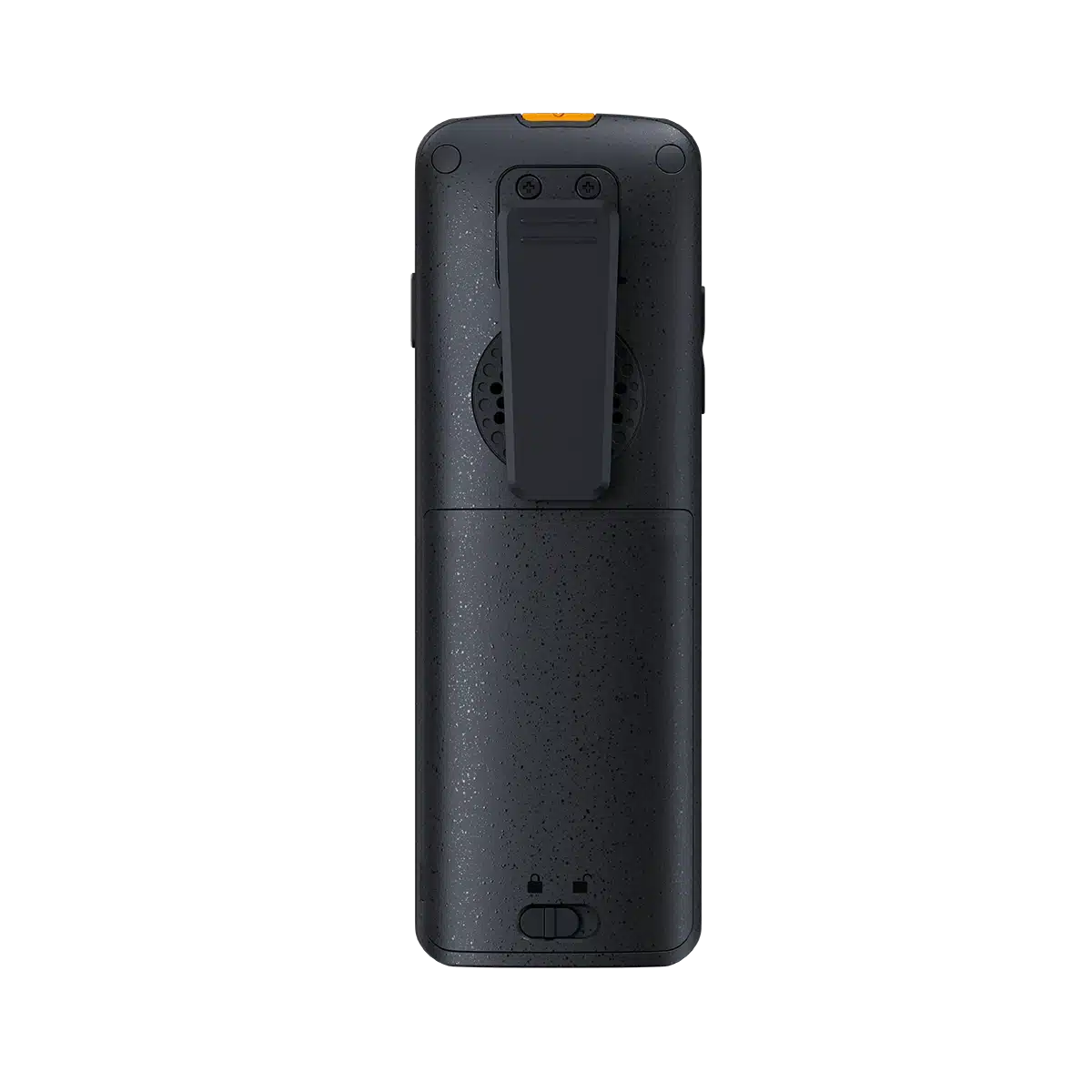 Combiné DECT renforcé Yealink W59R Pro vu de dos, avec son clip ceinture