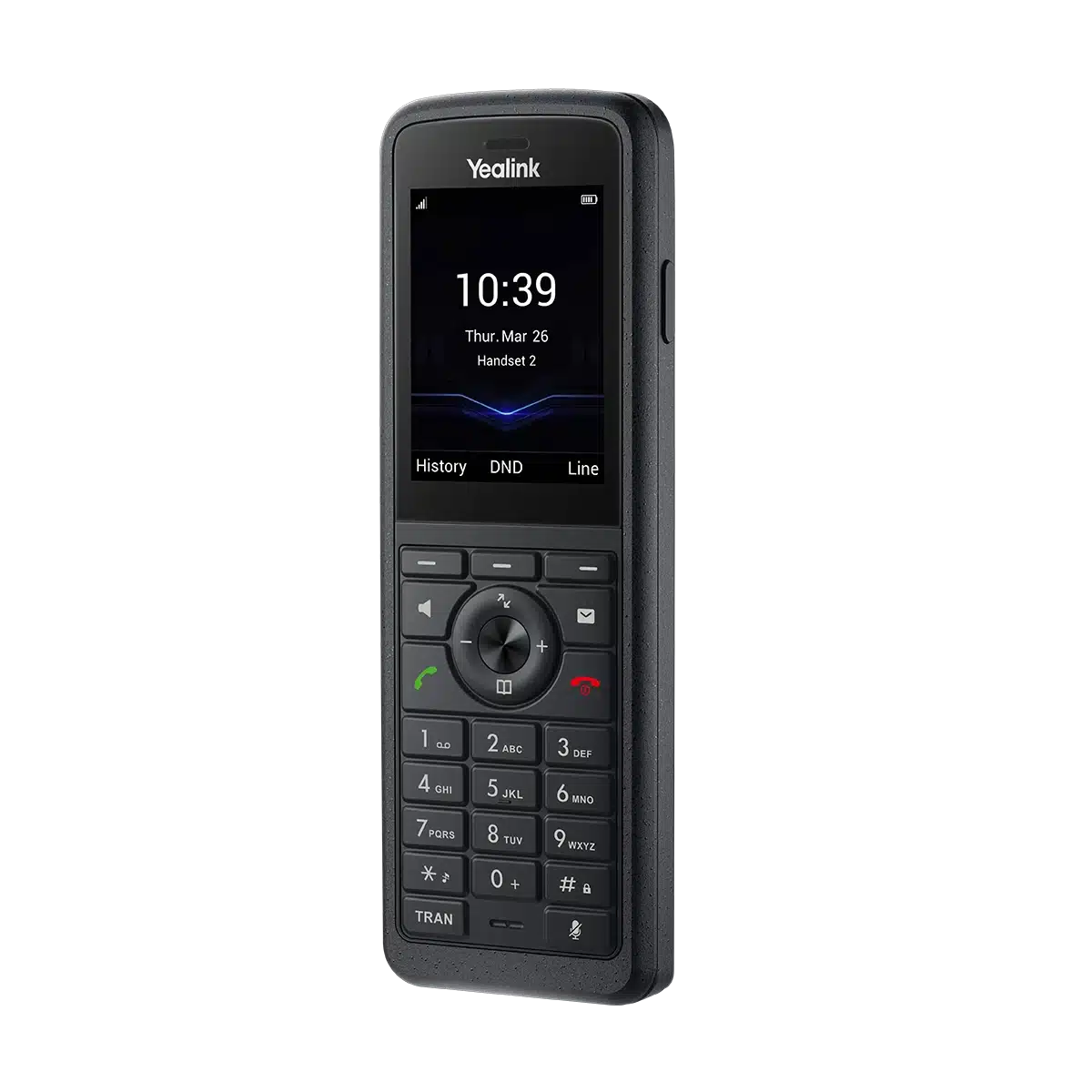 Combiné DECT renforcé Yealink W59R Pro vu de trois quarts