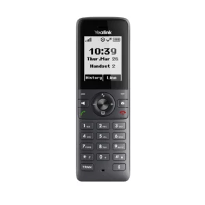 Combiné DECT Yealink W71H vu de face, écran monochrome