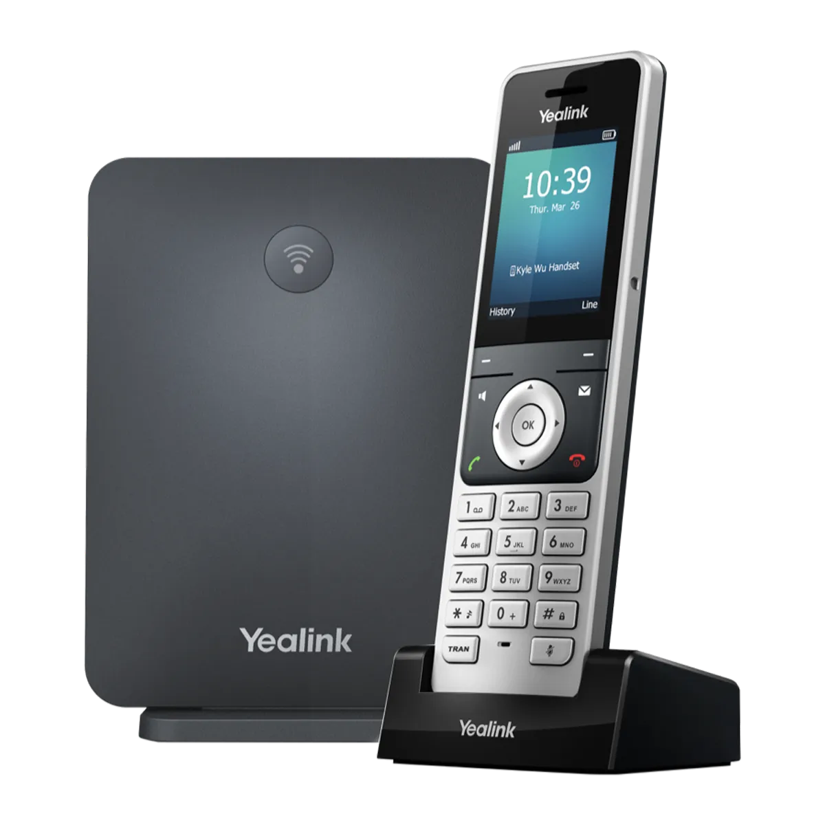 Yealink W76P, base DECT W70B et combiné